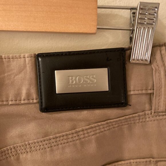 Hugo Boss Pants Men’s 31x32 Straight Leg Cotton Tan 5-Pocket‎ - Picture 4 of 12